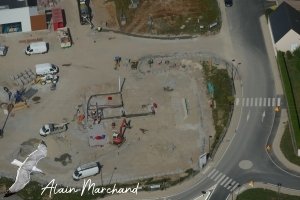 P1020548 2016 05 27 Rue De Kervily, Construction Station Service Intermarché